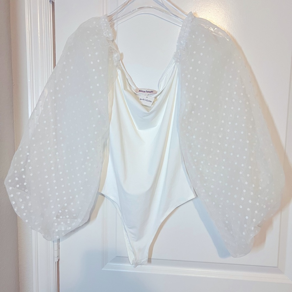 POLKA DOT SLEEVE BODYSUIT